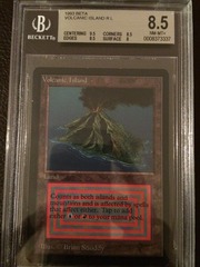 Volcanic Island - Beta - BGS 8.5 (9.5, 8.5, 8.5, 8) MTG Magic